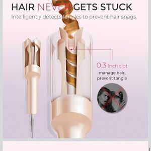 Rose Gold Tymo Automatic Hair Curler - Women Hair Styling Tool